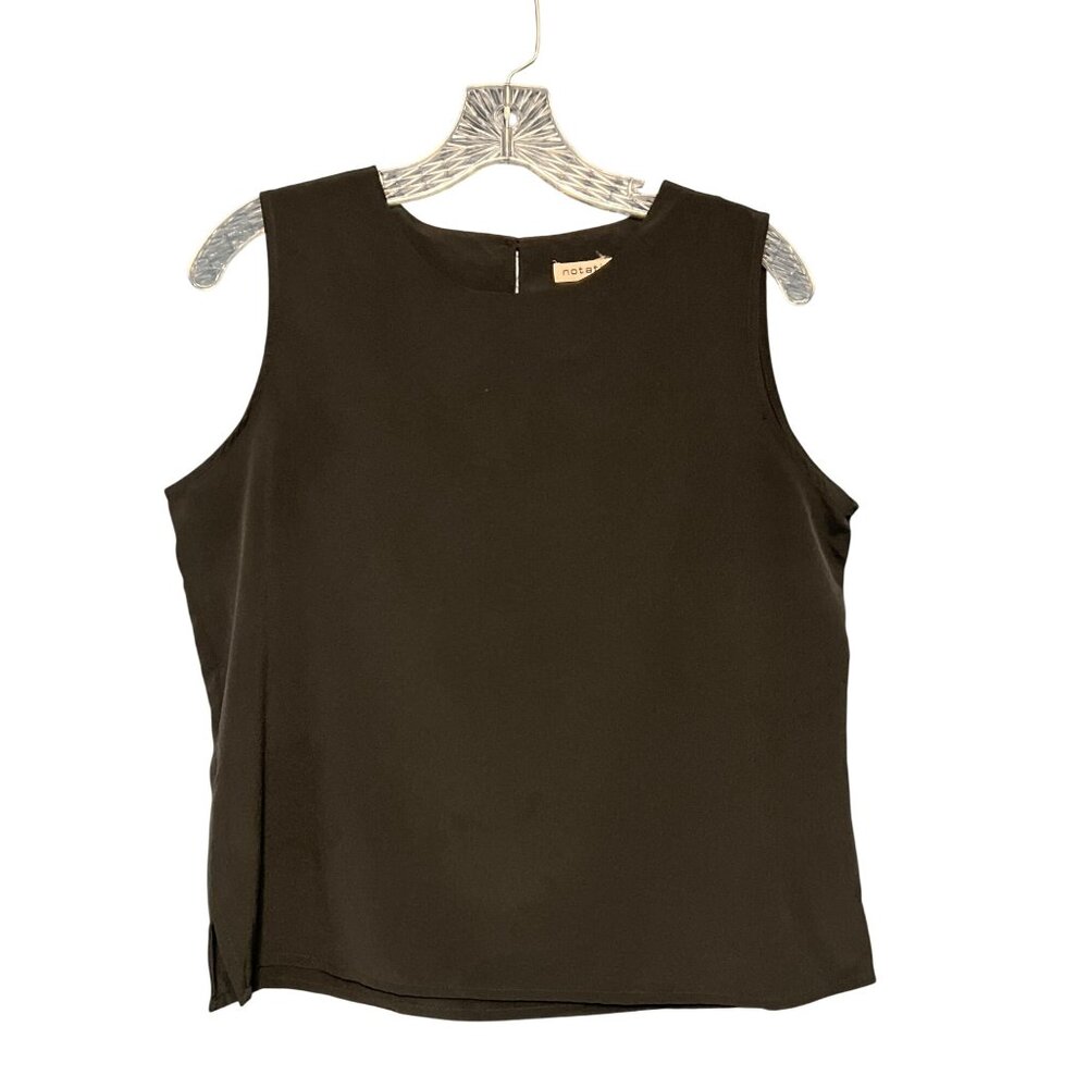 Black Sleeveless Blouse By Notations Size M